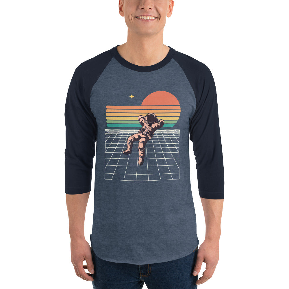 Space Chillin 3/4 sleeve raglan shirt
