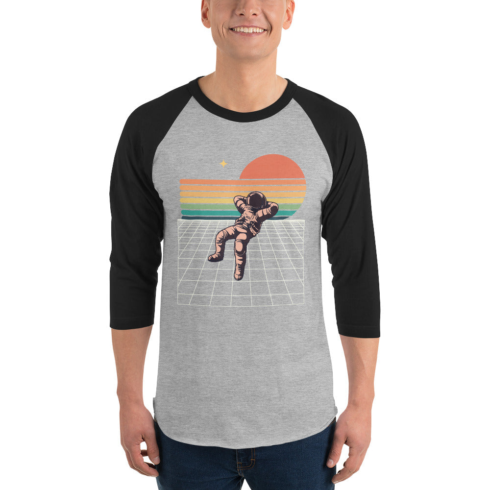 Space Chillin 3/4 sleeve raglan shirt