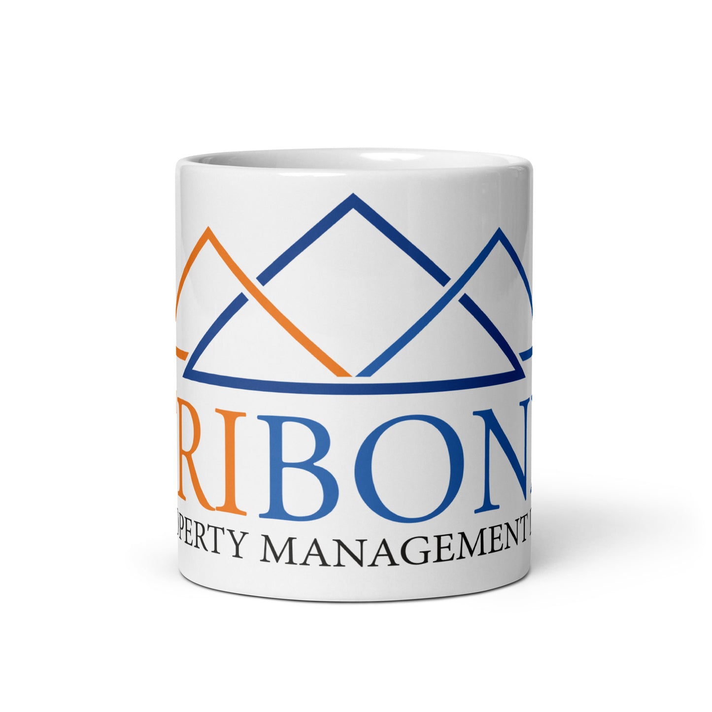 Tribond white glossy mug