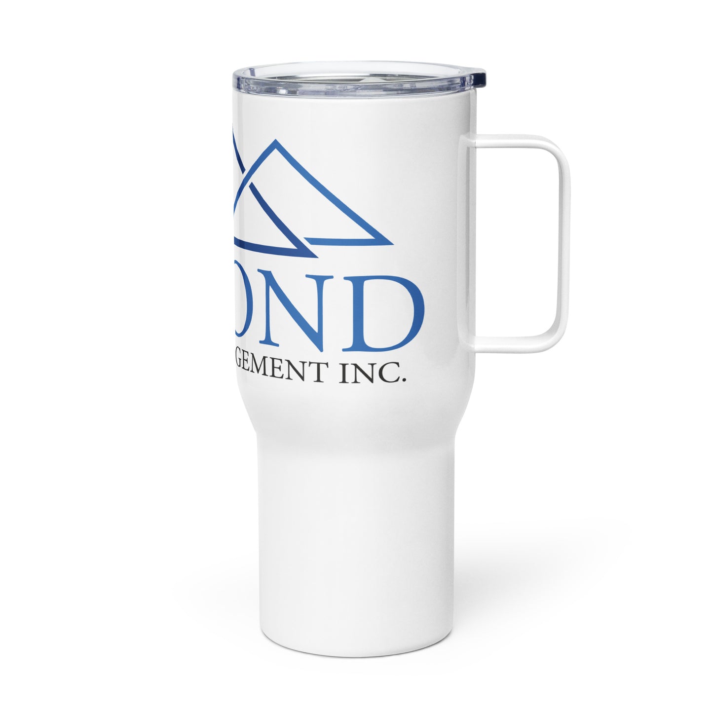 Tribond travel mug with a handle