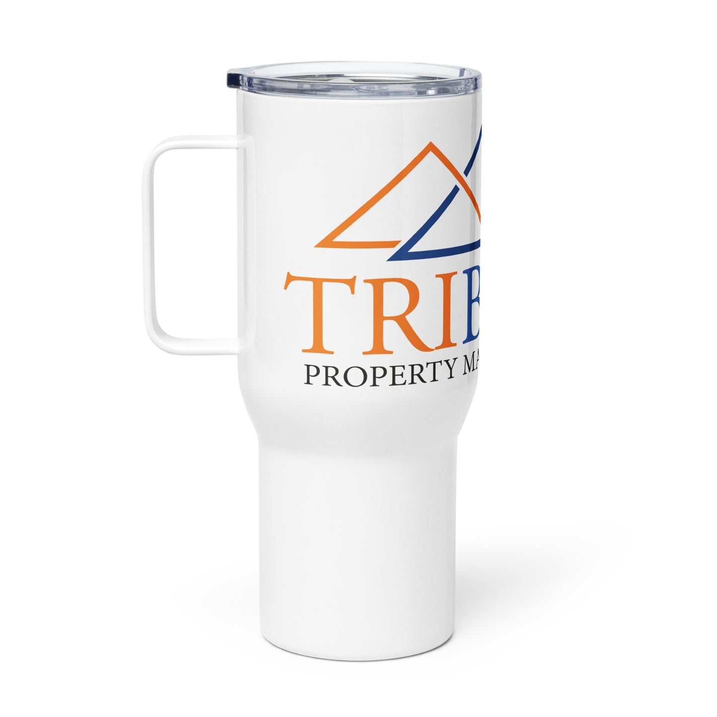 Tribond travel mug with a handle