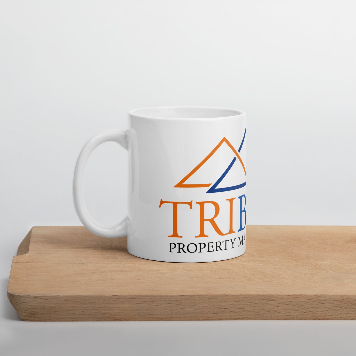 Tribond white glossy mug