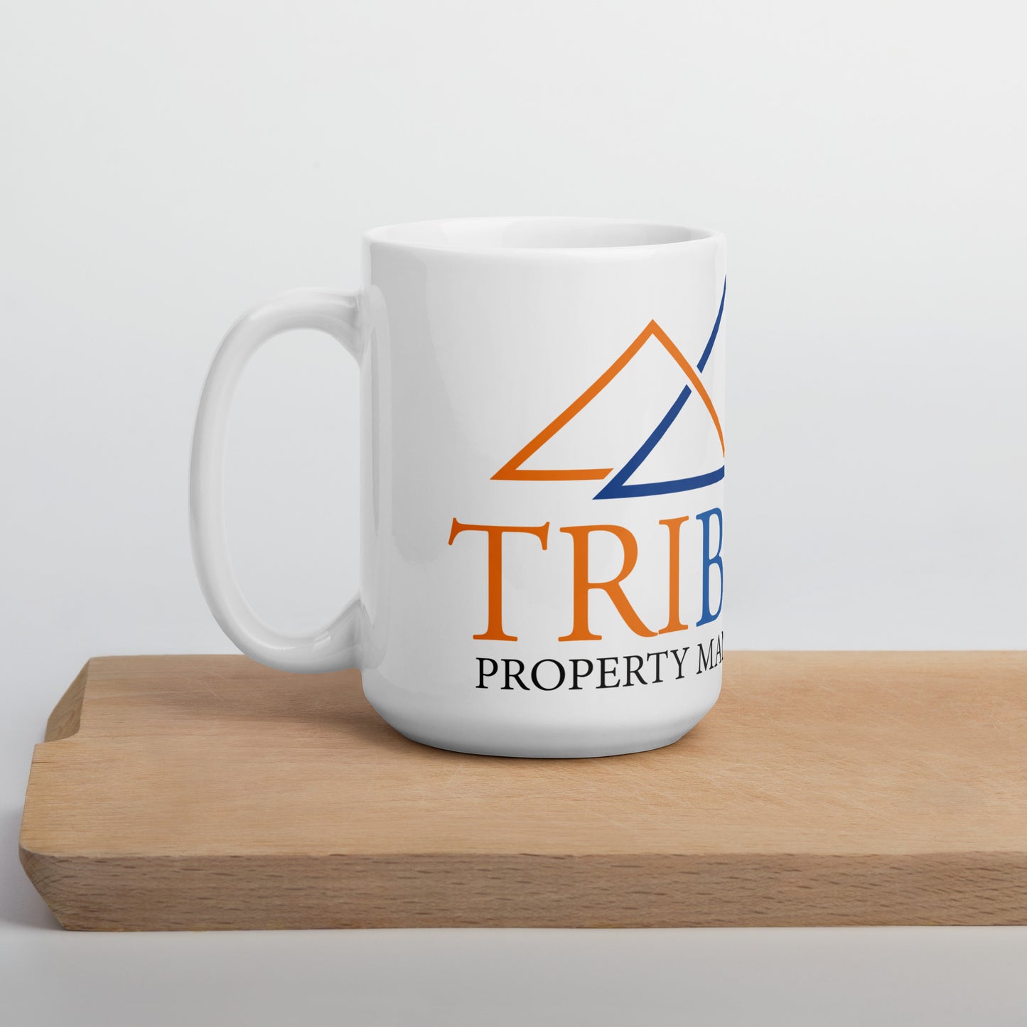 Tribond white glossy mug