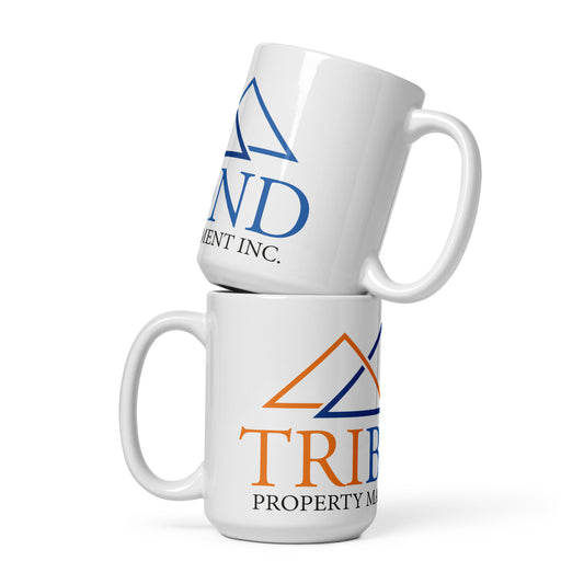 Tribond white glossy mug
